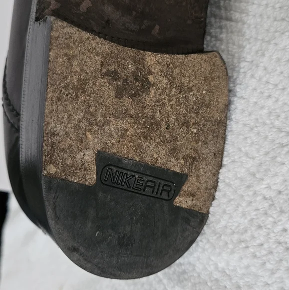 Cole Haan Black Lace Up 9.5 Mens Dress Shoes Tap Toe Nike Air Heel Made … - Picture 13 of 16